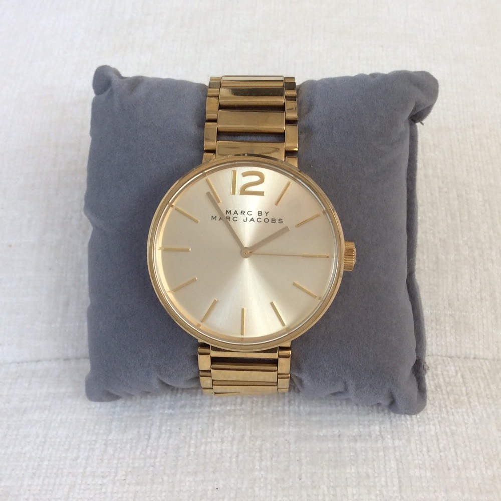 Marc by Marc Jacobs Gold “Peggy” Watch New Battery